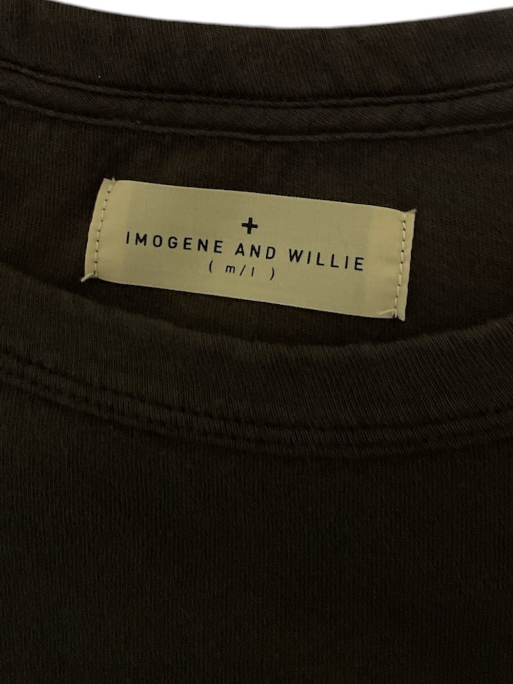 Imogene + Willie Drop Tee Cropped T-Shirt in Faded Black Women’s Size M/L - Picture 4 of 5